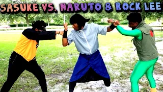Sasuke vs Naruto & Rock Lee (Hood Anime) ft Jiraiya “Pervy Sage”