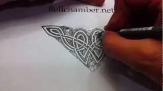 How to Draw Celtic Patterns 33 - Triskele from Chi Rho page of Kells 7of8