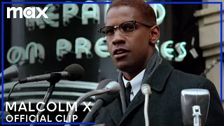 Denzel Washington Gives Malcolm X's Powerful Speech | Malcolm X | Max