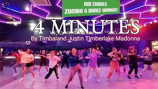 4 MINUTES - TIMBALAND , MADONNA , JUSTIN TIMBERLAKE | RM CHOREO ZUMBA & DANCE WORKOUT
