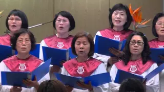 2015-03-24 真耶穌教會永康教會春季靈恩佈道會第一天,由婦女詩班獻唱,第一首讚美詩421首(請來赴宴)