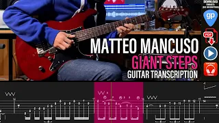 Matteo Mancuso - Giant Steps - Improvisation Transcription   Guitar Tab Lesson