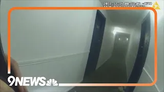 Body camera footage shows officers evacuate burning apartment building