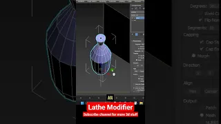 How to use Lathe modifier in 3ds max #shortsvideo #tutorial