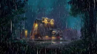 Gravity Falls Soundtrack | Detective ambient with rain | 1 hour version