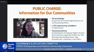 Seattle City Council Governance and Education Committee 3/9/21