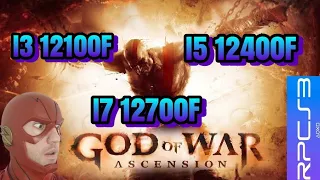 God of War Ascension Rpcs3 - I3 12100F Vs I5 12400F Vs I7 12700F GTX 1650 Best settings avx-512 on