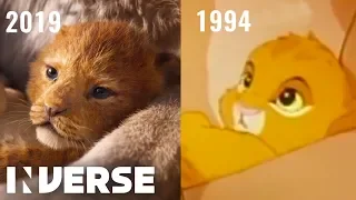 The Lion King Teaser Shot for Shot Comparison (2019, 1994) | Inverse