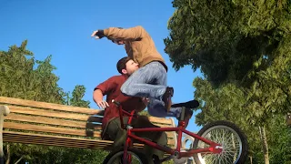 GTA 4 REMASTERED GRAPHICS with Funny Euphoria BMX Crashes