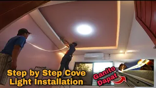 Paano Mag Install Ng Cove Light/ Strip Light Step by Step #dallantv