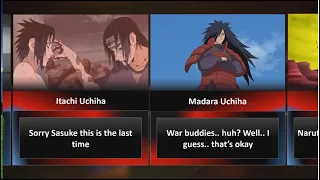 Last Words of Naruto and Boruto Characters