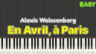 En Avril, à Paris - Charles Trenet - Alexis Weissenberg - Piano tutorial