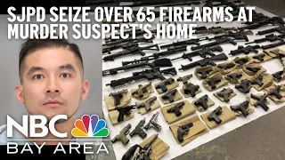 65 Guns, Thousands of Rounds of Ammo Seized at Homicide Suspect's San Jose Home