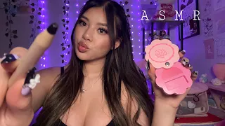 ASMR | Doing Your Wooden Skincare And Makeup🧴💄 (layered sounds, personal attention)