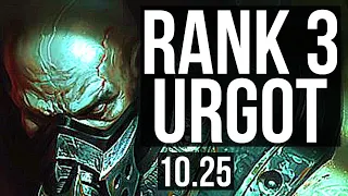 URGOT vs ZED (TOP) | Rank 3 Urgot, 6/3/12 | NA Grandmaster | v10.25