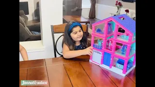 BARBiE MOViNG DAY | DreamHouse | Makeover | lol dolls | swimming pool | Play pretend with Adley