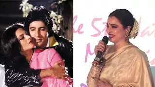 EMOTIONAL Rekha Breaks Down Talking About Amitabh Bachchan While Honoring Lata Mangeshkar