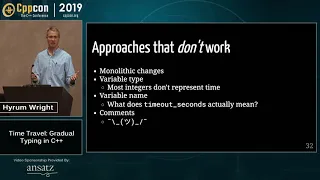 Time Travel: Applying Gradual Typing to Time Types with Clang's LibTooling  Hyrum Wright CppCon 2019