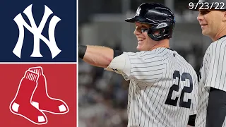 New York Yankees Vs. Boston Red Sox | Game Highlights | 9/23/22