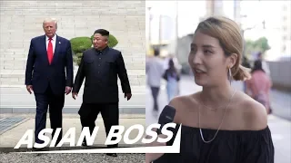 How Do Koreans Feel About Trump Crossing Into North Korea? [Street Interview] | ASIAN BOSS