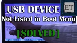 UEFI Boot | How to Boot From USB Flash Drive (USB Device Not Listed in Boot Order : Solved)