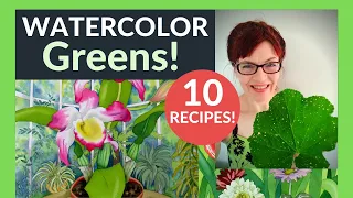 How to Mix Green Watercolor (10 useful recipes!)