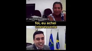 Em vídeo bem humorado, juiz viraliza ao conceder aposentadoria para mulher não letrada em Propriá