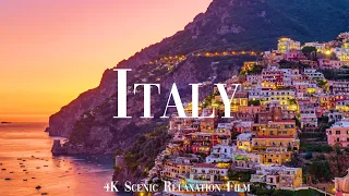 Italy 4K - Scenic Relaxation Film With Calming Music | Amalfi Coast,Basilicata,Calabria,Italy Travel