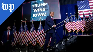 Trump gives victory speech after winning Iowa caucuses