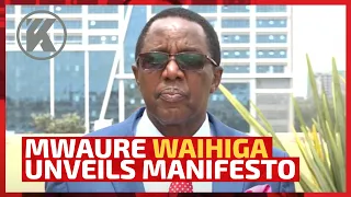 LIVE: Presidential Aspirant David Waihiga's Manifesto Launch