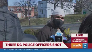 Witness of 3 DC police officers shot describes what he saw