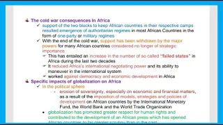 Globalization and its impacts on Africa