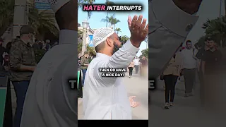 🤬❗HATER Interrupts Dawah & gets Caught 🎥 by Shaykh Uthman #shorts