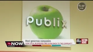 Publix ranked 'most generous' workplace