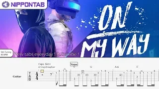 【Guitar TAB】〚Alan Walker〛On My Way - PUBG Mobile OST (fingerstyle) ギター tab譜