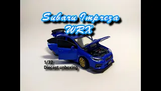 Subaru Impreza WRX STI 1/32 [JKM] unboxing
