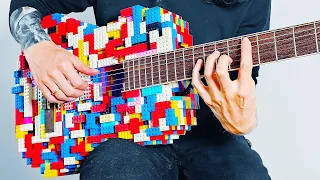 I built a LEGO Acoustic Guitar and it sounds CRAZY