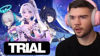 I TRIAL EVERY CHARACTER IN HONKAI IMPACT 3!! Part 2 [Reaction]