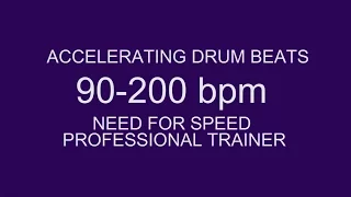 Speed guitar drum beats 90-200 bpm pro trainer