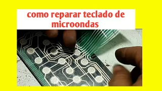 como reparar teclado de microondas