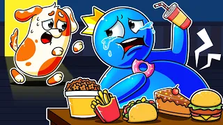 RAINBOW FRIENDS, But BLUE FAT for EATS too much AT NIGHT | Hoo Doo Animation