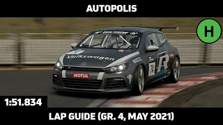Gran Turismo Sport - Daily Race Lap Guide - Autopolis - Volkswagen Scirocco Gr. 4