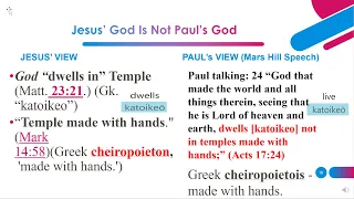 Why Did Luke in Acts 17:24-31 use Paul’s Heretical Mars Hill Speech? Why  Acts Is Not Meant for Us.