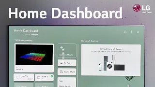 LG Home Dashboard | Control all connected devices | LG WebOS TV | WebOS 2022