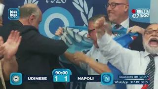 Udinese Napoli 1-1 Napoli campione d’Italia 2023 telecronaca Carmine Martino