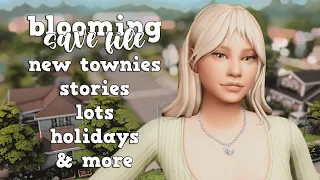 new townies, stories, lots, holidays, clubs..♡ | my blooming community save file (all worlds done)