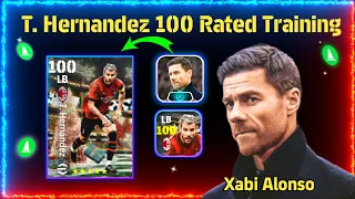 T. Hernandez 100 Rated Training with Booster Manager Xabi Alonso in efootball 2024 mobile