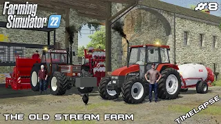 Spraying GRAPEVINE and seeding WHEAT & CORN | The Old Stream Farm | Farming Simulator 22 | Episode 8