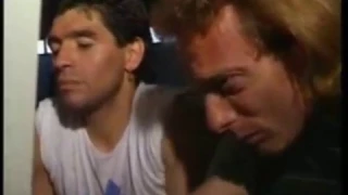 Diego Maradona entrenando para Italia '90