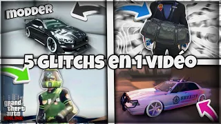 *SOLO* 5 GLITCHS FACILE EN 1 VIDÉO SUR GTA ONLINE 1.68 !